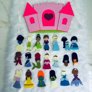Princess Quiet Book, Princess Dressing Room, Felt Princess Doll, Montessori Busy Book, Prince Quiet Book