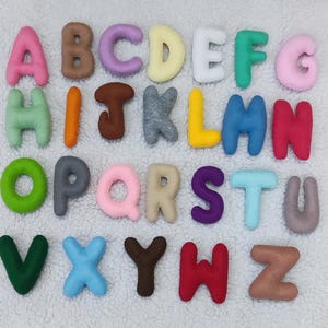 Felt Letters, Alphabet Garland, Felt Alphabet, Stuffed Letters, Educational Toys, Toddler Toys, Montessori Toys