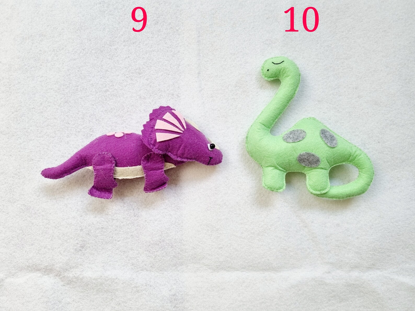 Felt Dinosaur Ornaments Dinosaur Toy Dinosaur Nursery Etsy
