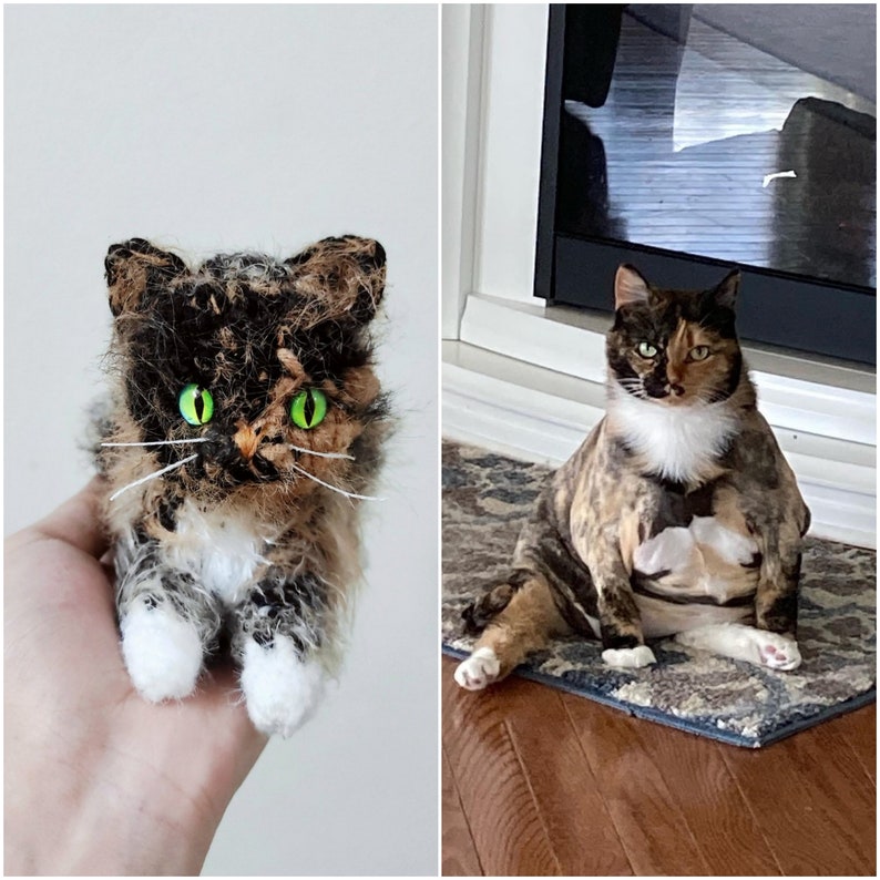 Custom Crochet Cat, Custom Stuffed Cat, Custom Cat Plush, Custom Stuffed Animal, Personalized Pet Gift, Pet Memorial, Pet Stuffed Animal image 8