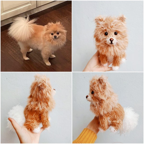 Perro de peluche personalizado, peluche de perro personalizado, perro de ganchillo personalizado, réplica de perro, animal de peluche personalizado, regalo personalizado para mascotas, animal de ganchillo