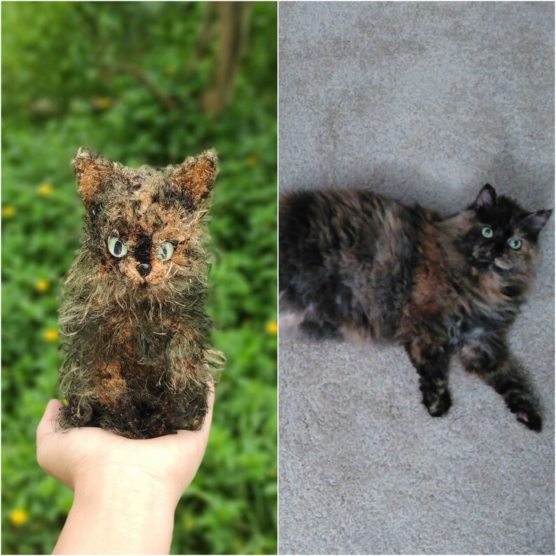 Custom Crochet Cat, Custom Stuffed Cat, Custom Cat Plush, Custom Stuffed Animal, Personalized Pet Gift, Pet Memorial, Pet Stuffed Animal image 6