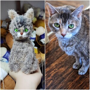 Custom Crochet Cat, Custom Stuffed Cat, Custom Cat Plush, Custom Stuffed Animal, Personalized Pet Gift, Pet Memorial, Pet Stuffed Animal image 3