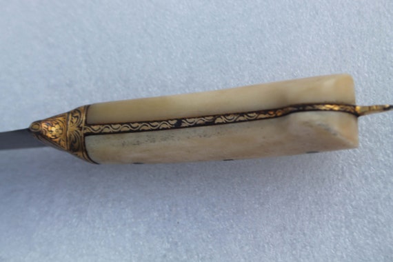 mughal vintage old indo Persian gold damascened mugha… - Gem