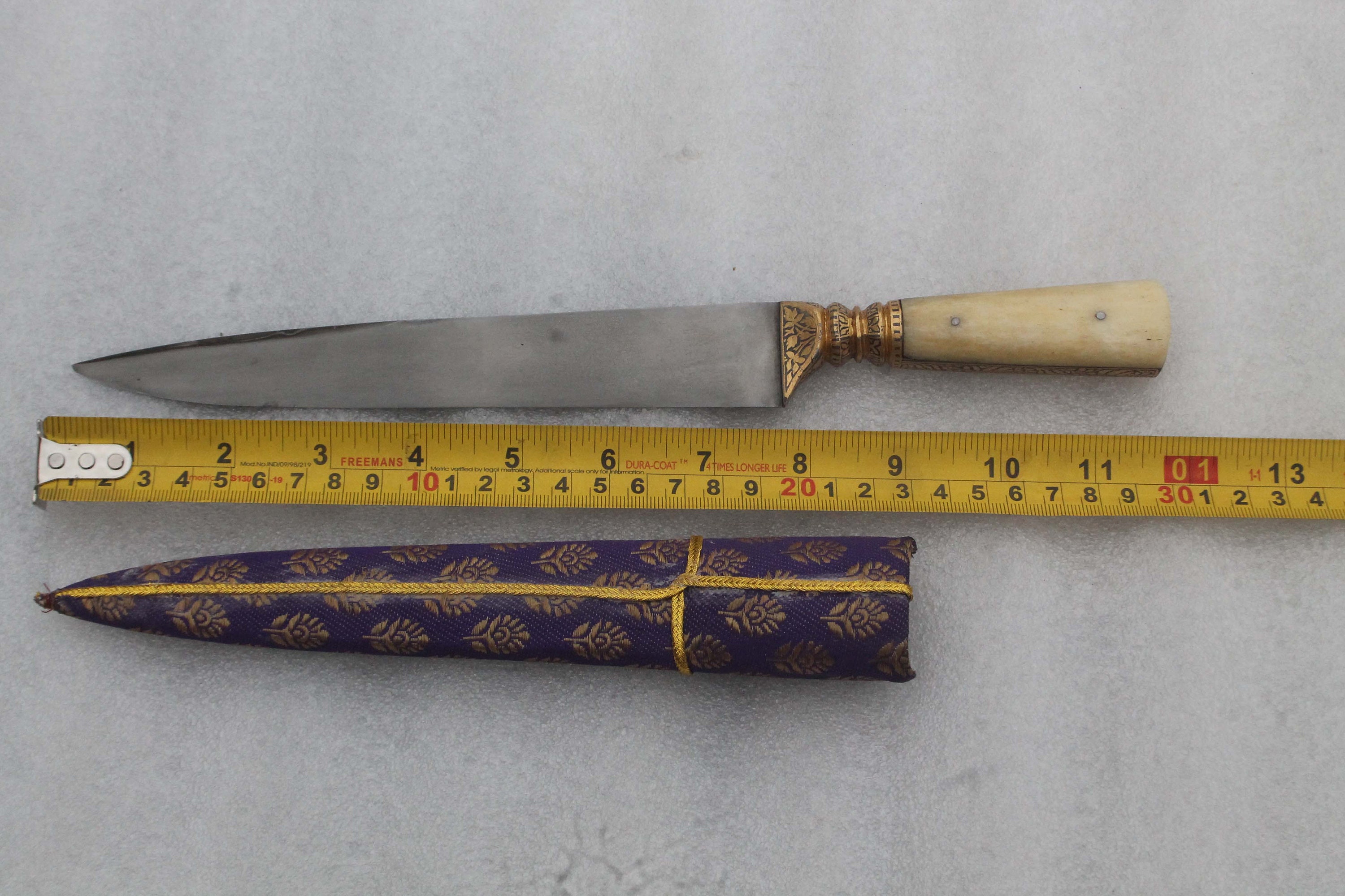 Very Fine Mughal Vintage Old Islamic Gold Damascened Rajput Maratha ...
