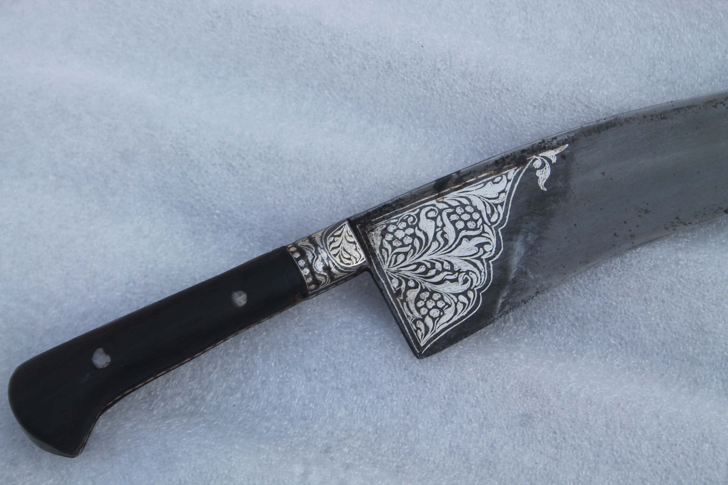 Old Vintage Mughal Ottoman Islamic Silver Damascened t Section Wootz ...