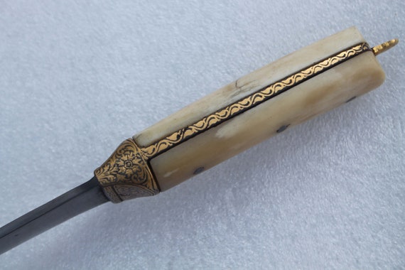 mughal vintage old indo Persian gold damascened mugha… - Gem