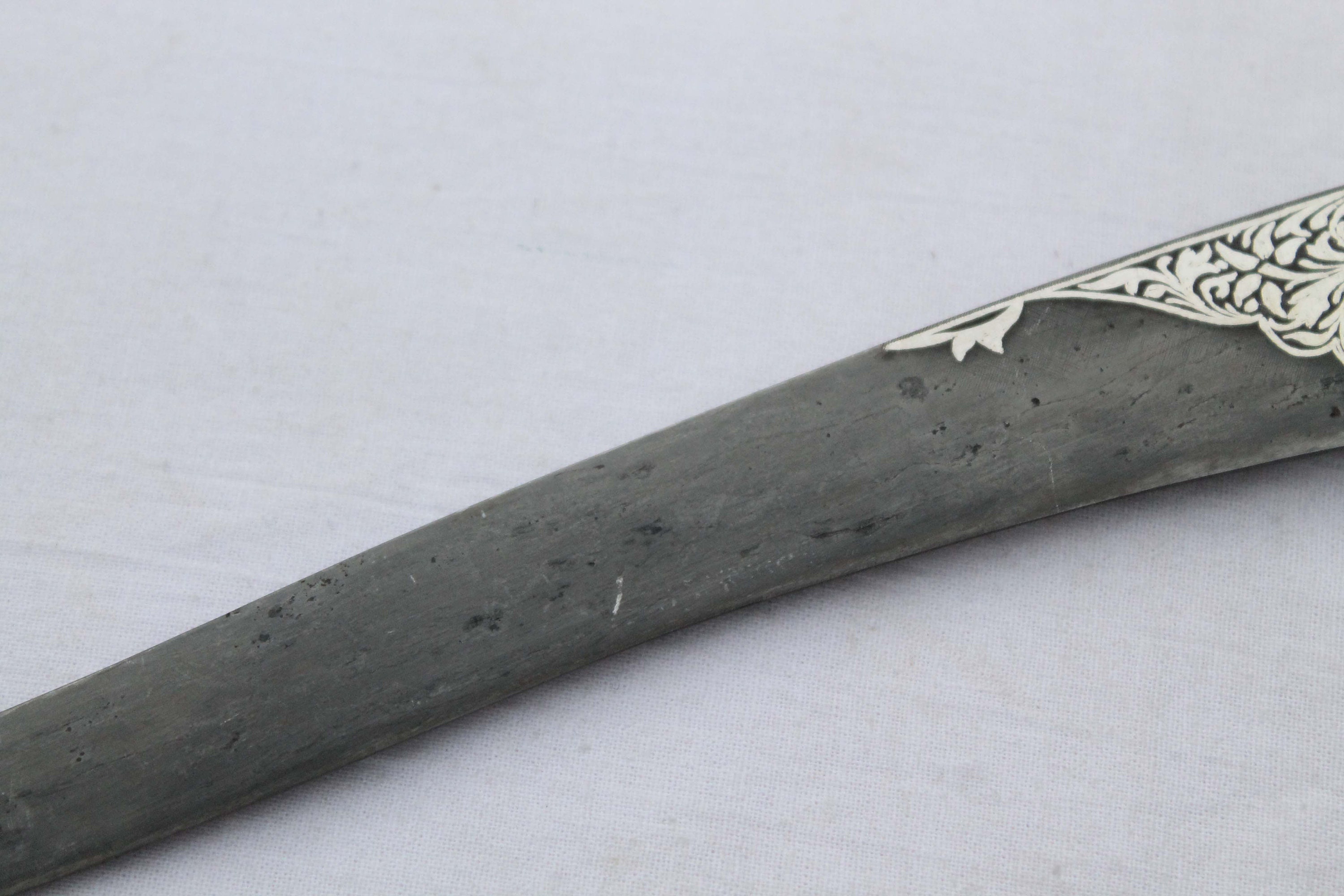 Old Vintage Mughal Indo-persian Kard Dagger Knife Khanjar Wooden Handle ...