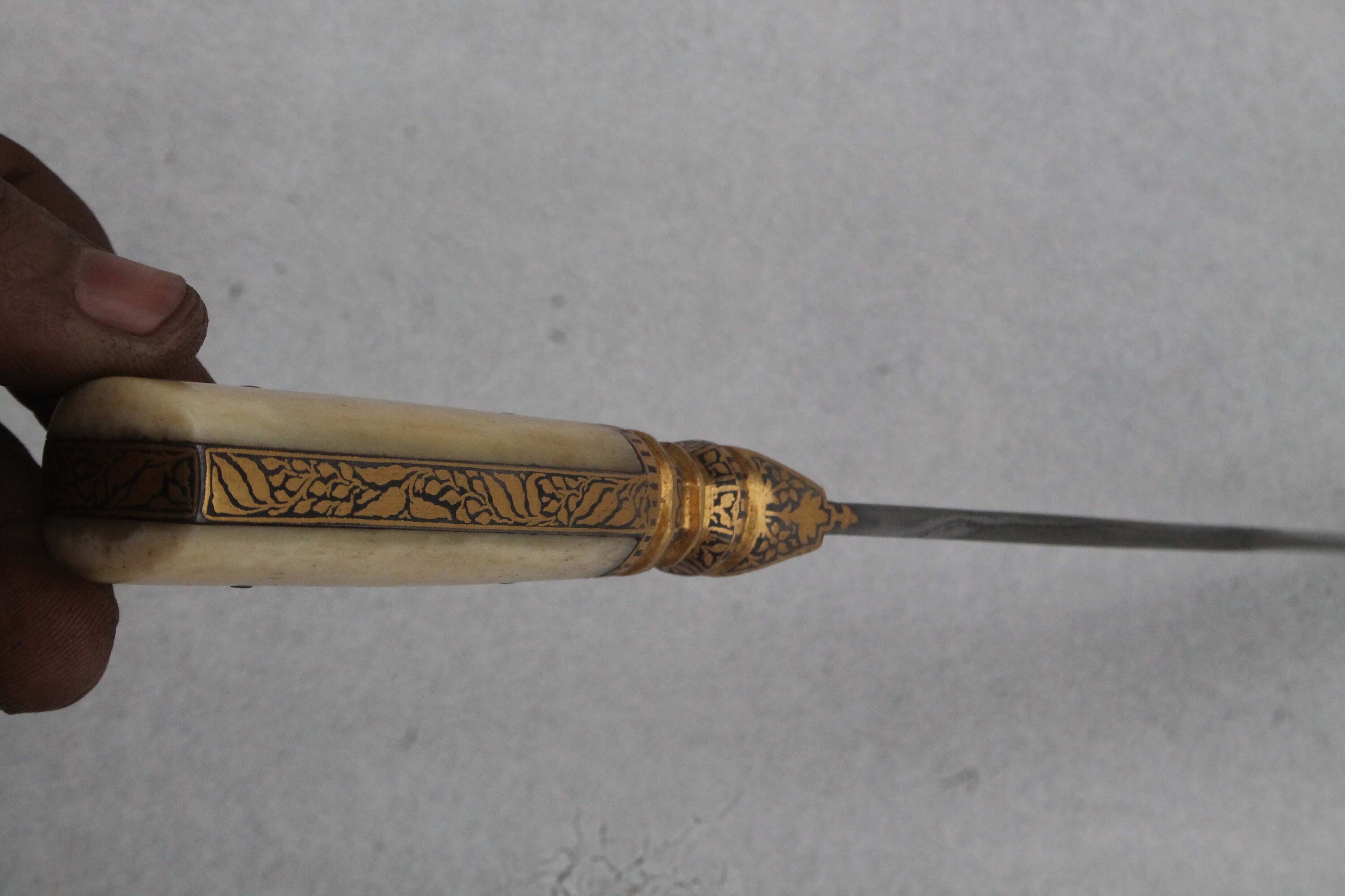 Very Fine Mughal Vintage Old Islamic Gold Damascened Rajput Maratha ...