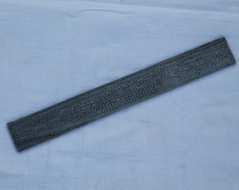 Handmade Damascus Steel Billet Bar: Raindrop Pattern Knife Making