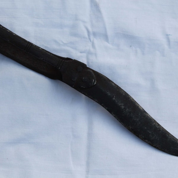 old vintage mughal indo Persian south Indian curve blade Bichua/Bichwa Dagger no wootz