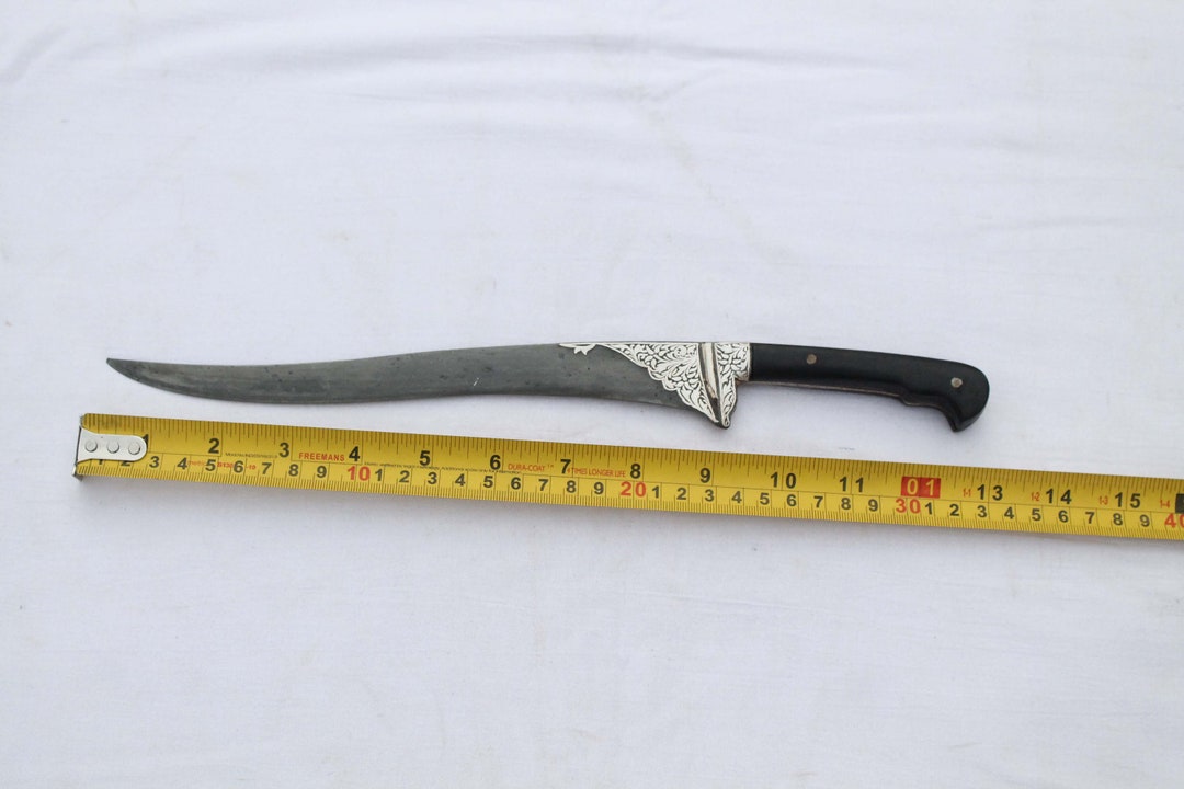 Old Vintage Mughal Indo-persian Kard Dagger Knife Khanjar Wooden Handle ...