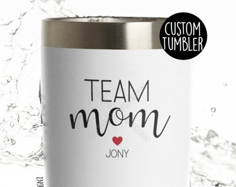 Team Mom Tumbler Cup, Team Mom Gift, Team Mom Football, Cheer Team Mom, Baseball Team Mom, Best Team Mom Tumbler Cup, Personalized Gifts