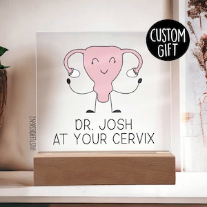 Personalized OBGYN Gifts - Doctor At Your Cervix - Gynecology Office Decor - Appreciation Gifts - Cute Medical Themed Gifts