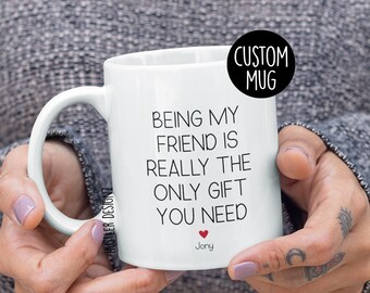 Funny Friendship Coffee Cup: Best Friend Sarcastic Gift With Custom Name