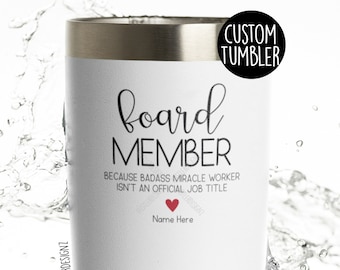 Board Member Tumbler Cup, Board Member Gift, School Board Gifts, Thank You Appreciation Gifts, Work Anniversary Gift, Corporate Gifts