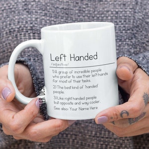 Left Handed Mug, Personalized Gifts, Left Handed Gifts