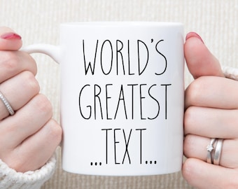 Taza personalizada "El mejor café del mundo": un divertido regalo de agradecimiento con texto personalizado