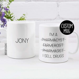 I Am a Pharmacist Mug | Funny Pharmacist Coffee Cup, Sarcastic Pharmacy Humor Gift for Coworkers, Students & Healthcare Workers