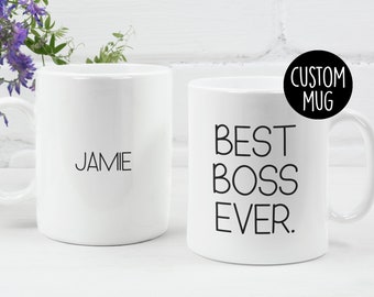 Best Boss Ever Mug, Best Boss Mug, Custom Boss Gift, Gift for Boss, Boss Christmas Gift, Boss Leaving Gift, Best Ever Boss, Boss Going Away