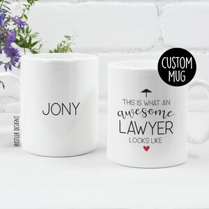 This Is What an Awesome Lawyer Looks Like Mug – Lawyer Gift for Him or Her – Law School Graduation Gift – Attorney Cup – Legal Career Gift