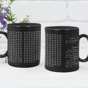 Bitcoin Genesis Block Coffee Mug, Bitcoin Mug, Bitcoin Gift, Bitcoin Coin, Bitcoin Art, Crypto Gift, Crypto Art