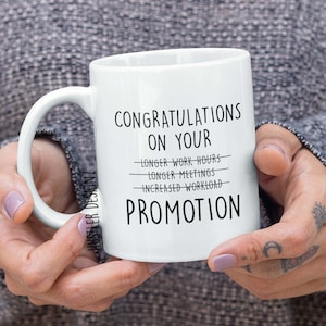 Congratulations On Your Promotion Coffee Mug, Promotion Gift For Men And Women, Promotion Mug, Job Promotion Gift