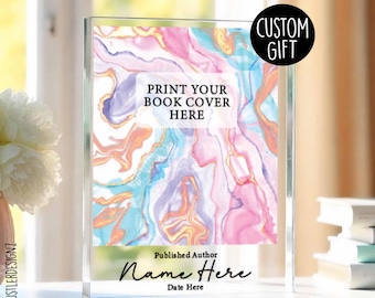 Published Author Acrylic Block: Custom Book Cover, Name & Year