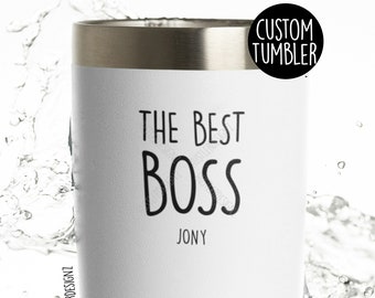 The Best Boss Tumbler Cup, Custom Tumbler, Boss Gift, Boss Leaving Gift, Boss Appreciation, Boss Thank You Gift , Boss Going Away Gift