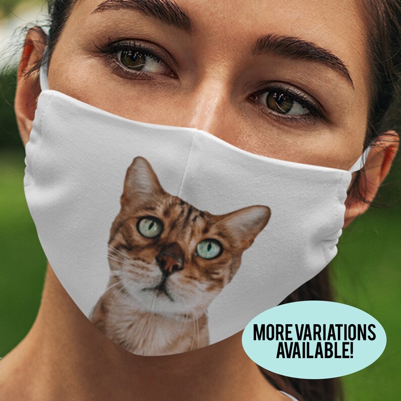 Bengal Cat Mask Bengal Cat Face Mask Bengal Face Cover Cat | Etsy