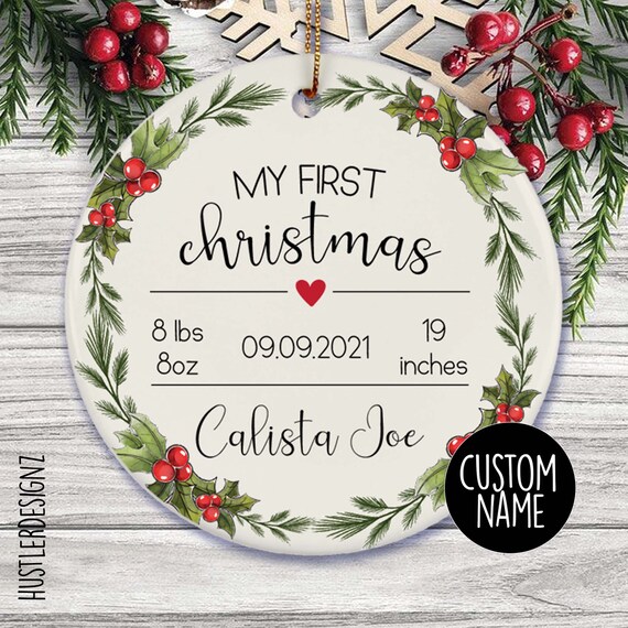 Personalized my first christmas ornament Clearance