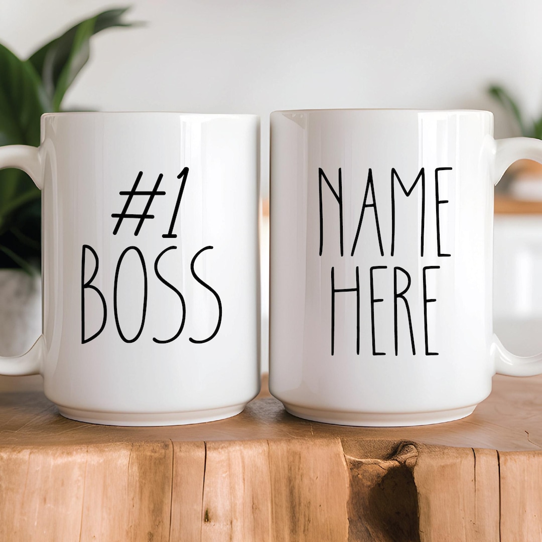 Custom #1 Boss Mug: Funny Office Gift for Manager - Etsy