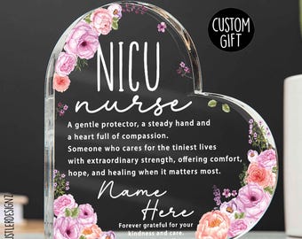 Personalized NICU Nurse Gift Plaque: Neonatal Hospital Appreciation
