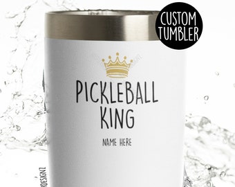 Pickleball King Tumbler Cup, Custom Tumbler, Pickleball Gifts, Pickleball Legend, Gifts For Him