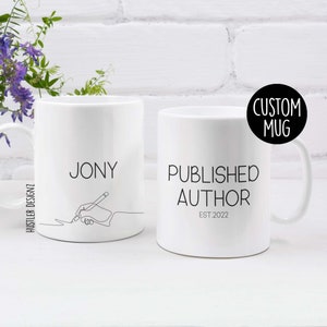Published Author Mug | Personalized Writer Gift, Book Lover Coffee Cup, Author Milestone Present for Novelists & Self-Published Writers