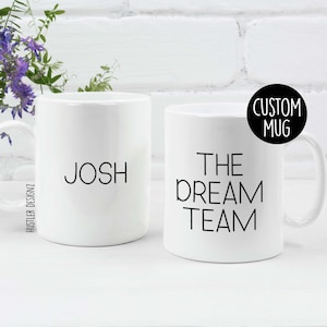 Personalisierte Dream Team Tasse – Wertschätzung für Mitarbeiter, Mitarbeiter und Firmengeschenkideen