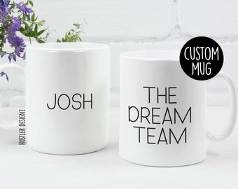Personalisierte Dream Team Tasse – Wertschätzung für Mitarbeiter, Mitarbeiter und Firmengeschenkideen