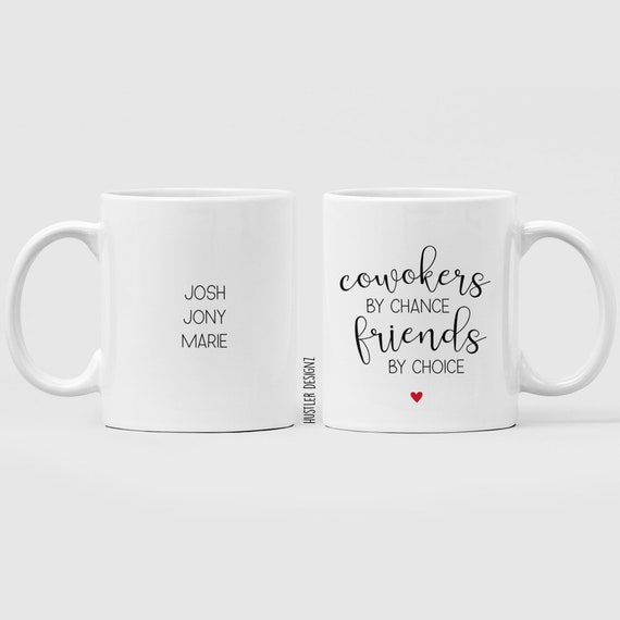 Taza Personalizada 'Trabajar Contigo Lo Hace Todo Más Fácil' - Regalo Ideal Para Compañeros