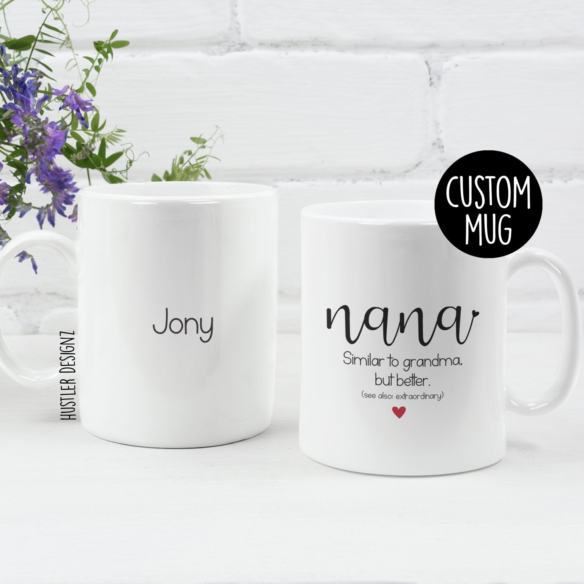 Christmas Gift For Nana Personalized Nana Birthday Gift For Nana Gift Coffee Mug 