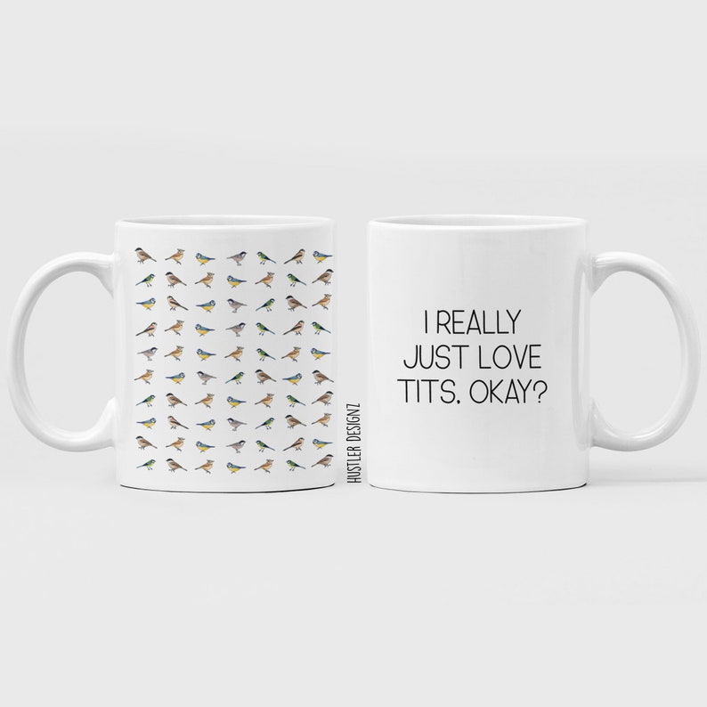 Lustige Vogel-Tasse: I Love Meisen, okay? - Vogelbeobachter Geschenk Bild 2