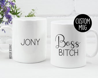 Boss Bitch Mug, Funny Gift Ideas For Boss, Manager Gift, Boss Gifts For Her, Boss Mug, Personalized Mug, Employer Gifts, Boss Christmas Gift