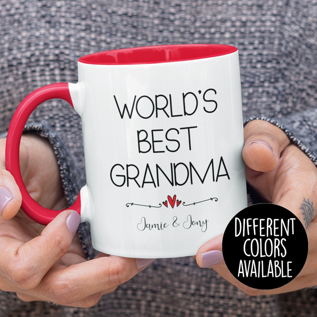 World's Best Grandma Mug Personalized Mug Grandma Mug Etsy
