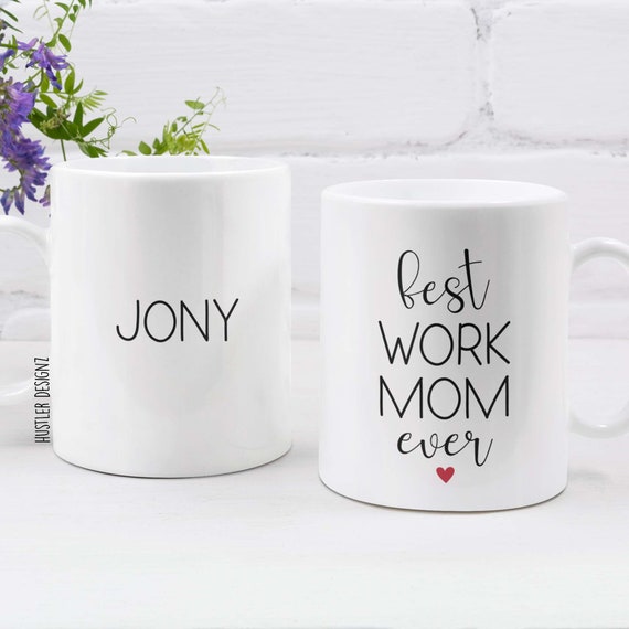 Best Work Mom Ever Mug, Personalized Gifts, Work Mom Mug, Coworker Gift  Women, Work Mom Gift, Appreciation Gifts for Female Coworkers Boss 