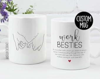 Arbeit Bestie Pinky Versprechen Becher, Arbeit Bestie Geschenk, Arbeit Bestie Tasse, Arbeit Freund, Mitarbeiter Freund Geschenk, Arbeit Bestie Definition, Mitarbeiter Becher