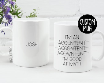 Jag är en revisor, jag är bra på matte, mugg - rolig revisor, gåva - CPA-kaffekopp - bokförare, skattesäsongshumor - finanskontorsmugg