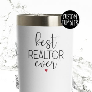 Melhor copo para corretor de imóveis de todos os tempos, presente para corretor de imóveis, presente de fechamento, presente para nova casa, copo para corretor de imóveis personalizado, presente para agente imobiliário, copo de viagem para corretor de imóveis