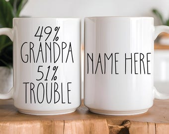 Grappige koffiemok opa | Leuke mok opa | Papakoffiekop | Verjaardagscadeau grootvader | Kerstcadeau opa | Optie aangepaste mok