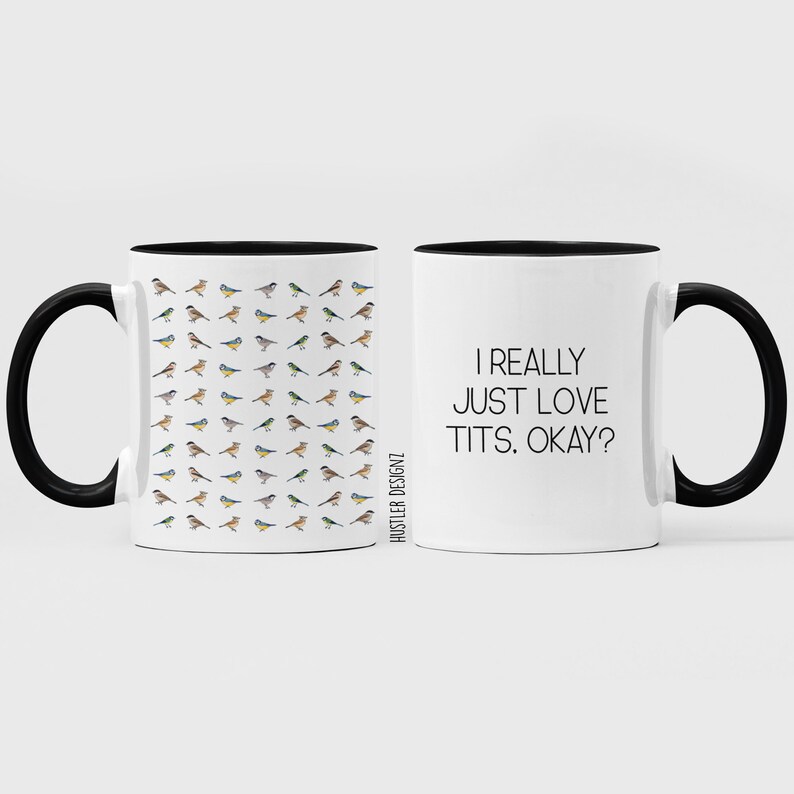 Lustige Vogel-Tasse: I Love Meisen, okay? - Vogelbeobachter Geschenk Black, 11 Ounces