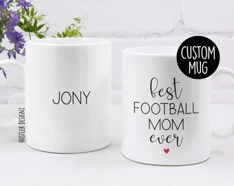 Best Football Mom Ever, Football Mom, Football Manager Gift, Team Mom Gift, Personalized Gift, Team Mom Football, Team Gifts, Football Gifts