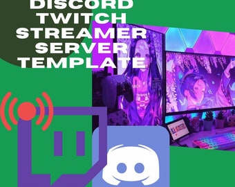 Twitch Server Template | Discord Twitch Server | Aesthetic Custom Template Twitch Streamer | Discord Server Template for INSTANT DOWNLOAD